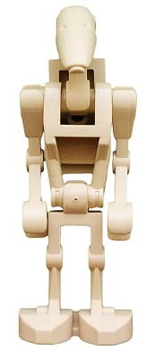 Battle Droid - Tan, Angled Arms, 1 x 2 Plate on Back