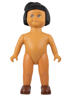 Duplo Figure Doll, Marie Large, Reddish Brown Shoes, without Clothes (6078083)