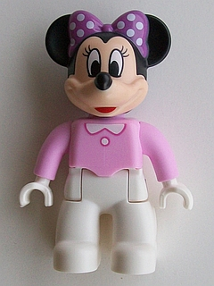 Duplo Figure Lego Ville, Minnie Mouse, Bright Pink Top (6108824 / 6206107 / 6269179)