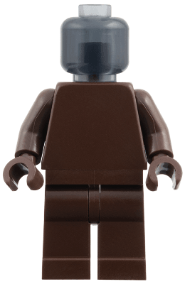 Plain Dark Brown Torso, Dark Brown Legs, Trans-Black Head