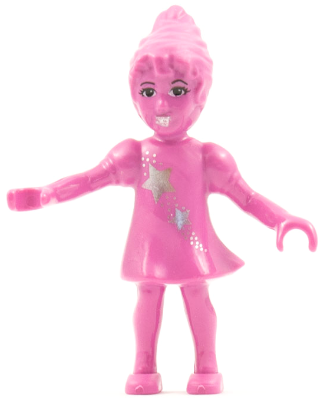 Belville Fairy (Millimy) - Dark Pink with Stars Pattern (4119535)