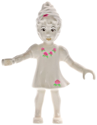 Belville Fairy (Millimy) - White with Flowers Pattern (4129897)