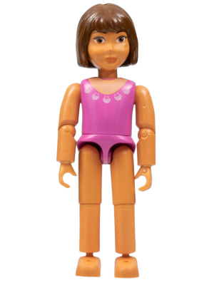 Belville Female - Dark Pink Swimsuit and Brown Hair