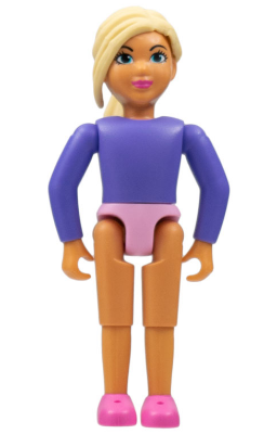 Belville Female, Child Girl  - Dark Purple Top, Light Yellow Hair, Dark Pink Shoes (4499750)