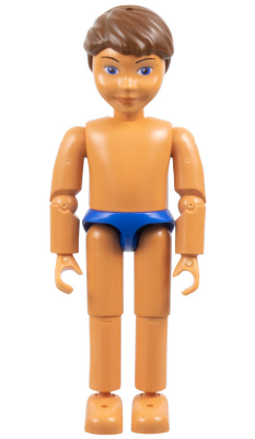 Belville Male, Child Boy - Blue Swimsuit, Brown Hair (4111836)