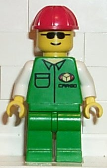 Cargo - Green Shirt, Green Legs, Red Construction Helmet