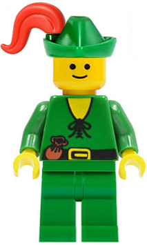 Forestman - Pouch, Green Hat, Red Plume