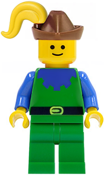 Forestman - Blue, Brown Hat, Yellow Plume