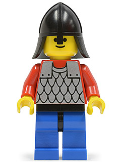 Scale Mail - Red with Red Arms, Blue Legs with Black Hips, Black Neck-Protector