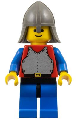 Breastplate - Red with Blue Arms, Blue Legs with Black Hips, Dark Gray Neck-Protector