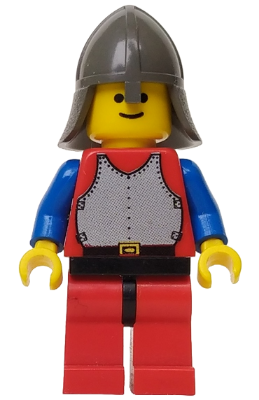 Breastplate - Red with Blue Arms, Red Legs with Black Hips, Dark Gray Neck-Protector