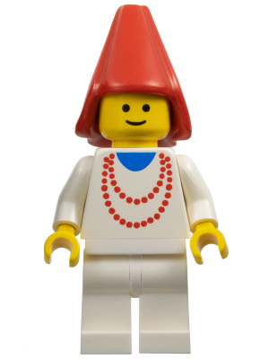 Maiden with Necklace - White Legs, Red Cone Hat