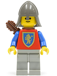 Crusader Lion - Light Gray Legs, Dark Gray Neck-Protector, Quiver