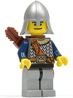 Fantasy Era - Crown Knight Scale Mail with Chest Strap, Helmet with Neck Protector, Dual Sided Head