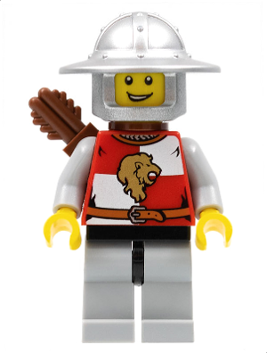Kingdoms - Lion Knight Quarters, Helmet with Broad Brim, Quiver, Open Grin
