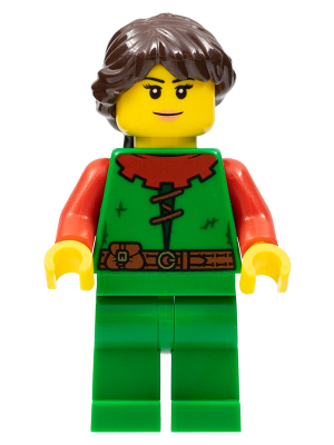 Forestwoman - Red, Ponytail