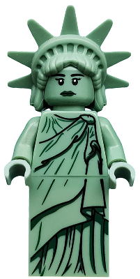 Lady Liberty, Series 6 (Minifigure Only without Stand and Accessories) (Undetermined Hair Type)
