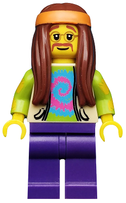 Hippie, Series 7 (Minifigure Only without Stand and Accessories)