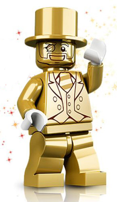 Mr. Gold, Series 10 (Minifigure Only without Stand and Accessories)