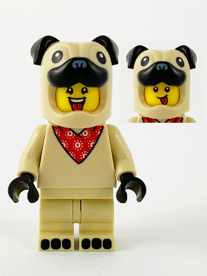 Pug Costume Guy, Series 21 (Minifigure Only without Stand and Accessories)