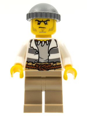 Swamp Police - Crook Male with Dark Bluish Gray Knit Cap