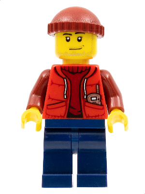 Deep Sea Submariner Male, Dark Red Knit Cap