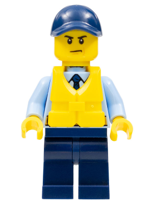 Police - City Officer, Life Jacket, Scowl