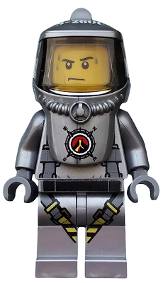 Volcano Explorer - Male Scientist with Heatsuit, Sweat Drops