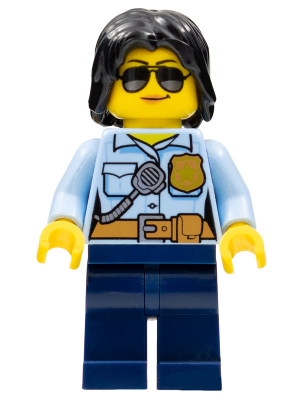 Police Officer, Female, Dark Blue Legs, Sunglasses