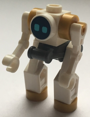 City Space Robot, Standing, Medium Azure Eyes