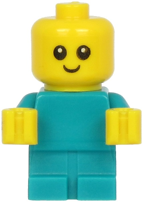 Baby - Dark Turquoise Body with Yellow Hands
