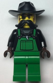 Police - Crook Snake Rattler, Green Overalls