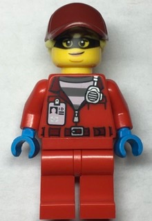 Police - Crook Big Betty, Red Jacket with Prison Shirt and I.D. Tag