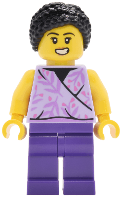 Lava Land Patron - Female, Lavender Sleeveless Top, Dark Purple Legs, Black Hair