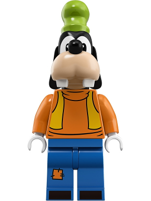 Goofy - Turtleneck Top and Bright Light Orange Vest