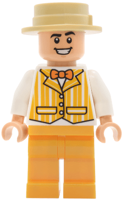 Dapper Dans Quartet Member - Bright Light Orange Suit