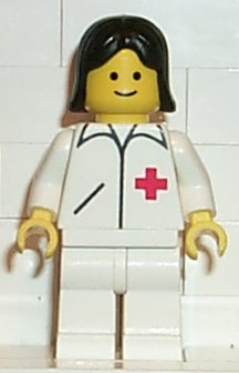 Doctor - Straight Line, White Legs, Black Female Hair