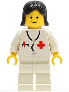 Doctor - Stethoscope, White Legs, Black Female Hair