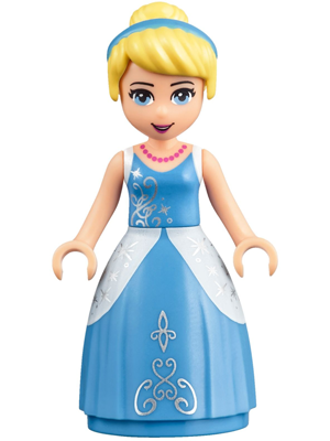 Cinderella - Medium Blue Ball Gown, Bright Light Yellow Hair