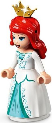 Ariel, Human (Light Nougat) - White Dress, Pearl Gold Tiara