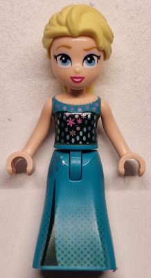 Elsa - Dark Turquoise Dress and Dark Green Halter Top