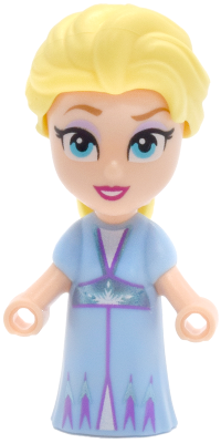 Elsa - Micro Doll, Bright Light Blue Dress, Open Mouth Smile