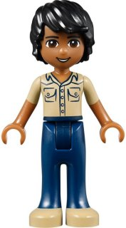 Friends Matthew - Dark Blue Trousers, Khaki Shirt