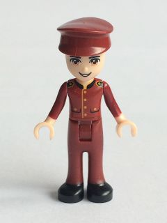 Friends Nate - Dark Red Hotel Boy Uniform