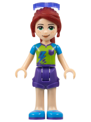 Friends Mia - Dark Purple Shorts, Lime Top, Sunglasses