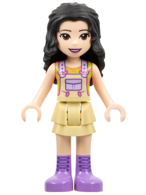 Friends Emma - Tan Dress with Straps, Medium Lavender Boots
