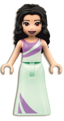 Friends Emma - Lavender and Light Aqua Dress