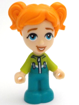Friends Ella - Micro Doll, Dark Turquoise and Lime Ski Suit