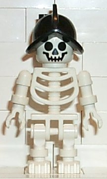 Skeleton - Standard Skull, Floppy Arms, Black Conquistador Helmet