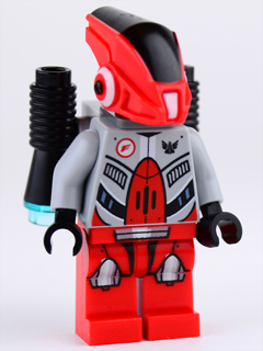 Red Robot Sidekick with Jet Pack
